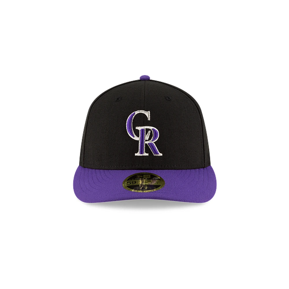 MLB Hat LP5950 AC Perf Alt Rockies (Black and Purple)