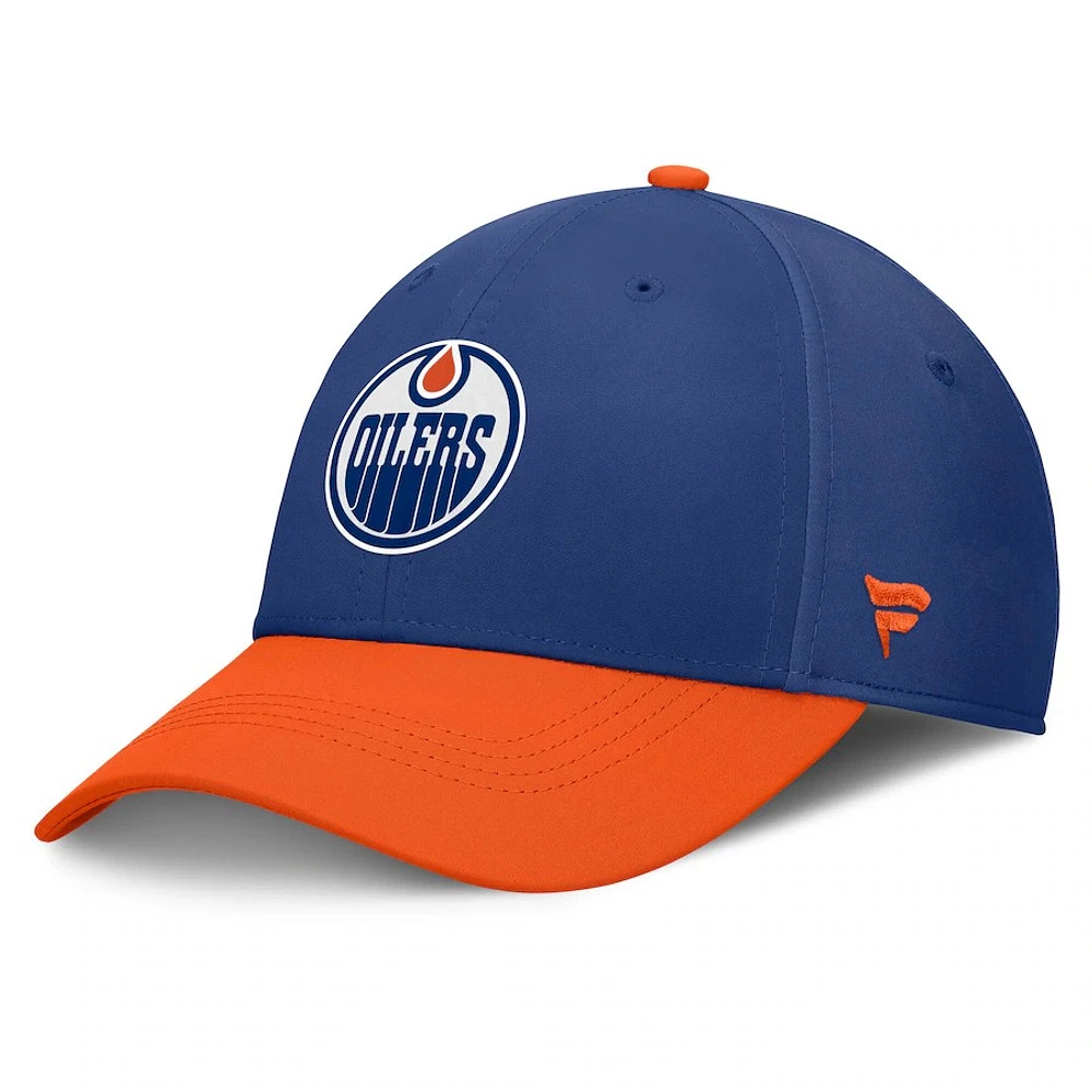 NHL Hat Structured Stretch Authentic Pro Rink Flex Two Tone 2024 Oilers