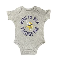 NFL 3pc Onesie Set Born to Be Creeper Vikings