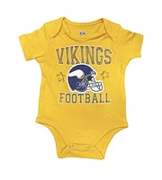 NFL 3pc Onesie Set Born to Be Creeper Vikings