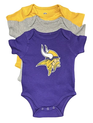 NFL 3pc Onesie Set Born to Be Creeper Vikings