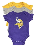 NFL 3pc Onesie Set Born to Be Creeper Vikings