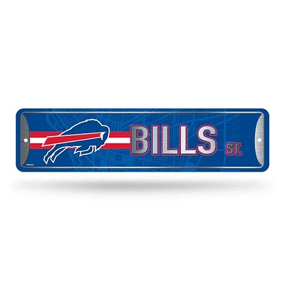 NFL Metal Street Sign 4" x 15 Bills