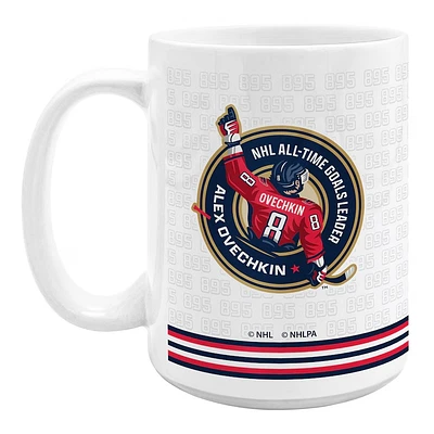 NHL Ceramic Mug 15oz. NHL All-Time Leading Goal Scorer Alexander Ovechkin Capitals
