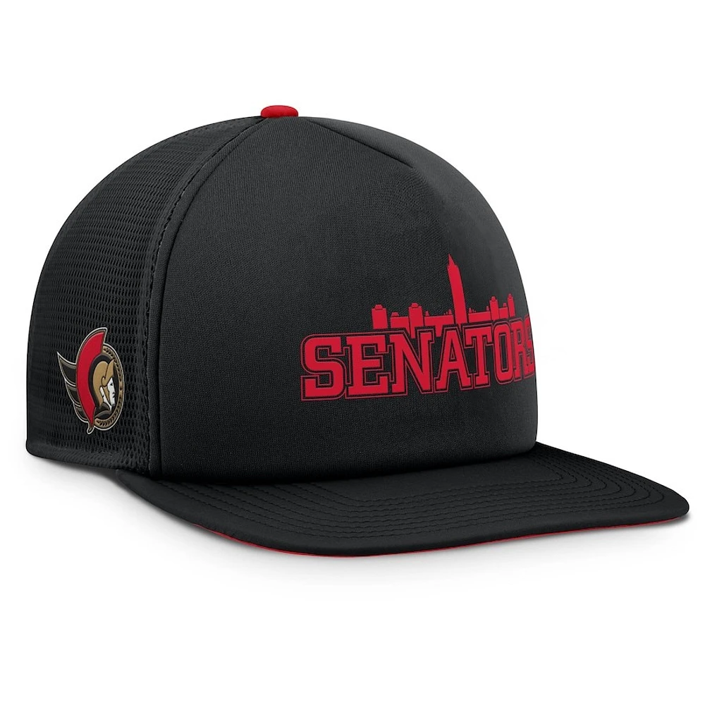 NHL Hat Snapback Trucker Authentic Pro Hometown Rink Foam Senators