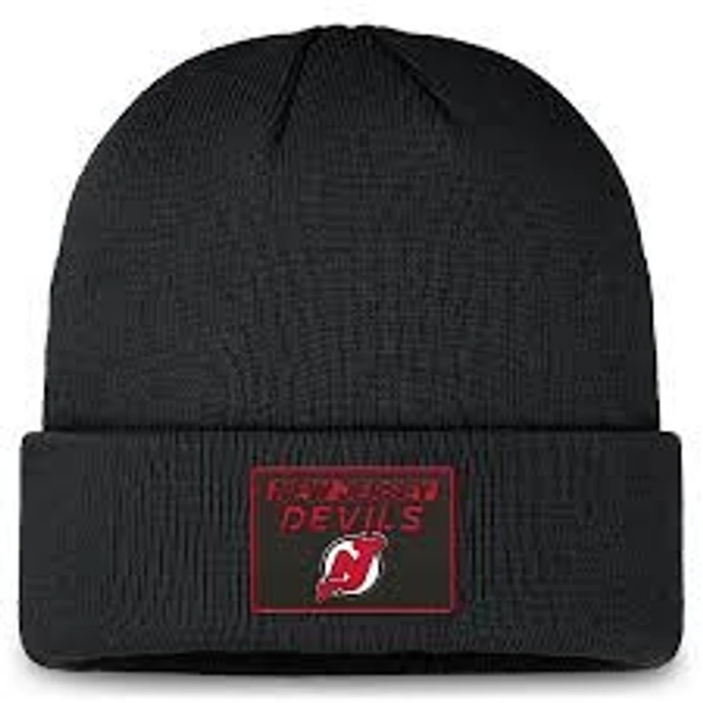 NHL Knit Hat Authentic Pro Prime Cuffed Beanie 2024 Devils