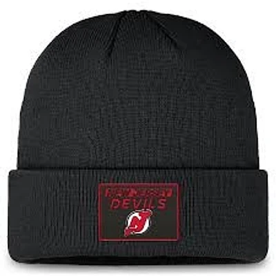 NHL Knit Hat Authentic Pro Prime Cuffed Beanie 2024 Devils