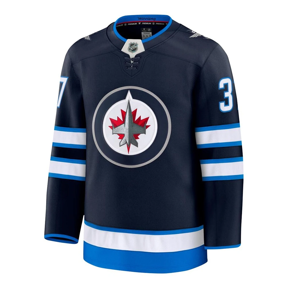 NHL Player Premium Jersey Home Connor Hellebuyck Jets