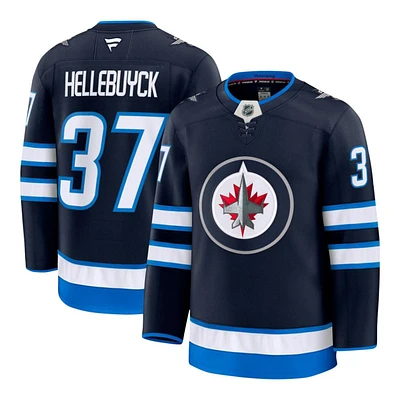 NHL Player Premium Jersey Home Connor Hellebuyck Jets