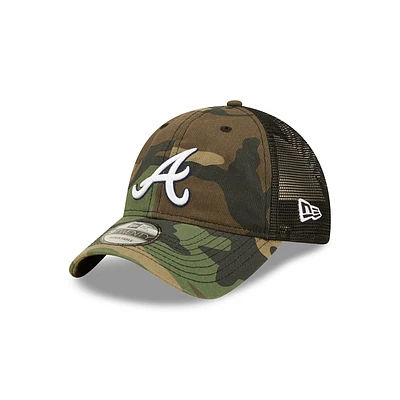 MLB Hat 920 Trucker Camo Woodland Braves