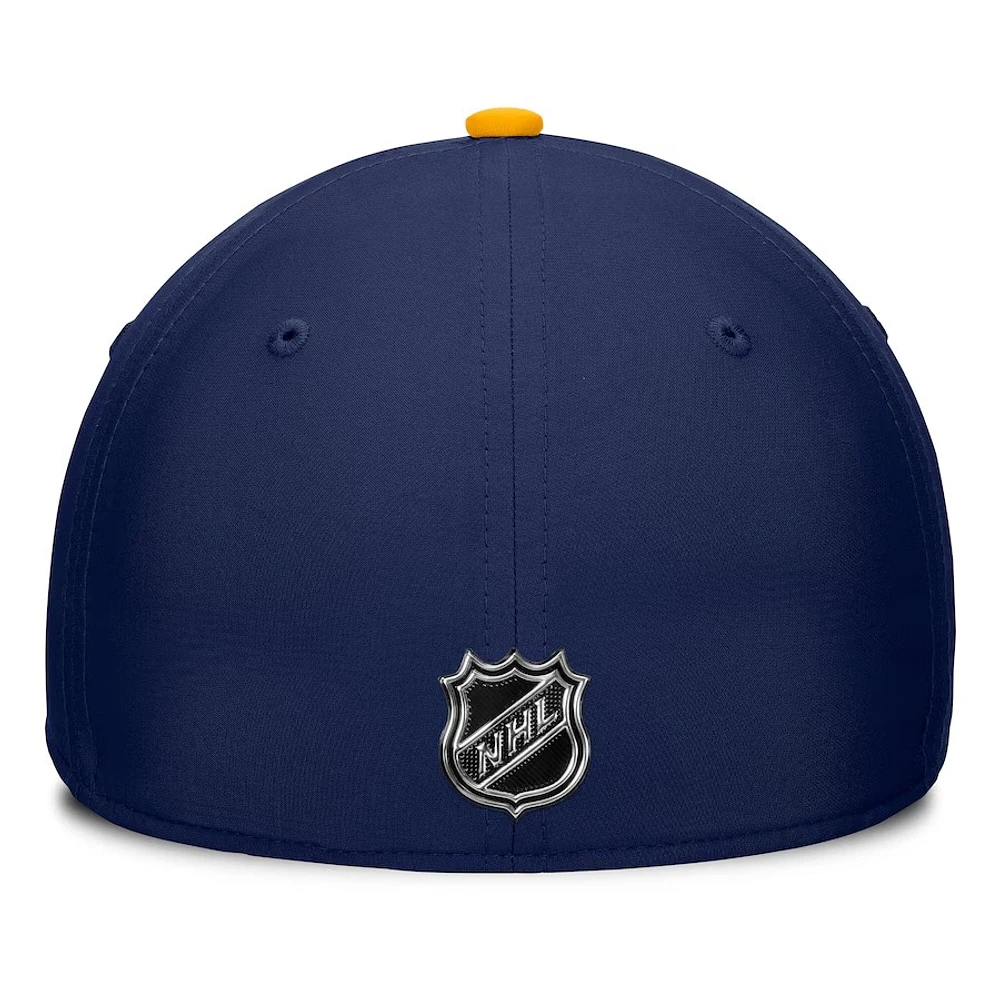 NHL Hat Structured Stretch Authentic Pro Rink Flex Two Tone 2024 Blues