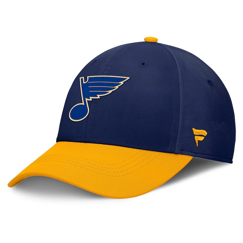 NHL Hat Structured Stretch Authentic Pro Rink Flex Two Tone 2024 Blues