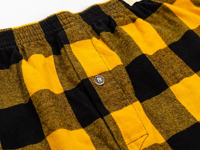 NHL PJ Shorts Buffalo Plaid Bruins