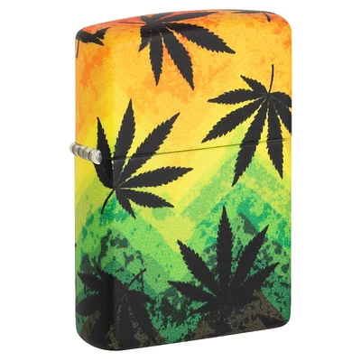 Zippo Lighter Cannabis Design