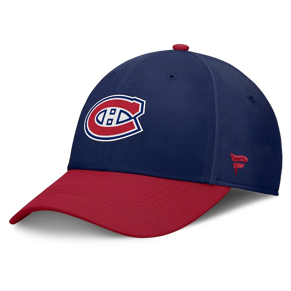 NHL Hat Structured Stretch Authentic Pro Rink Flex Two Tone 2024 Canadiens