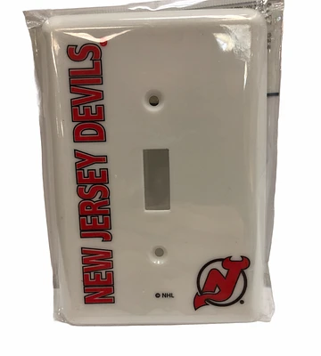 NHL Wall Plate Single Light Switch Devils