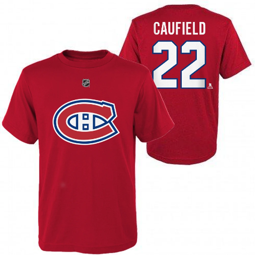 NHL Youth Player T-Shirt Cole Caufield Canadiens