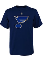 NHL Youth T-Shirt Primary Logo Blues (Navy)