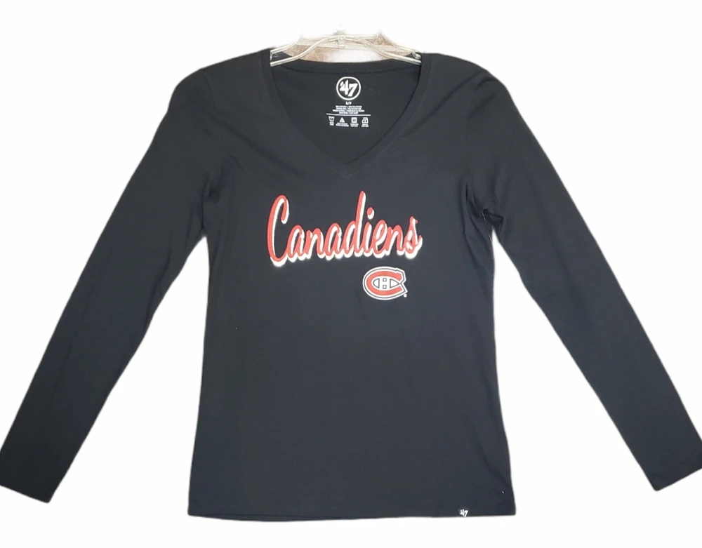 NHL Ladies Long Sleeve Shirt Clutch Splitter Canadiens