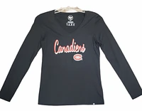 NHL Ladies Long Sleeve Shirt Clutch Splitter Canadiens