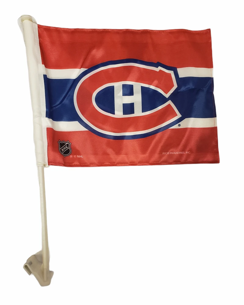 NHL Car Flag 11x15 Logo Canadiens