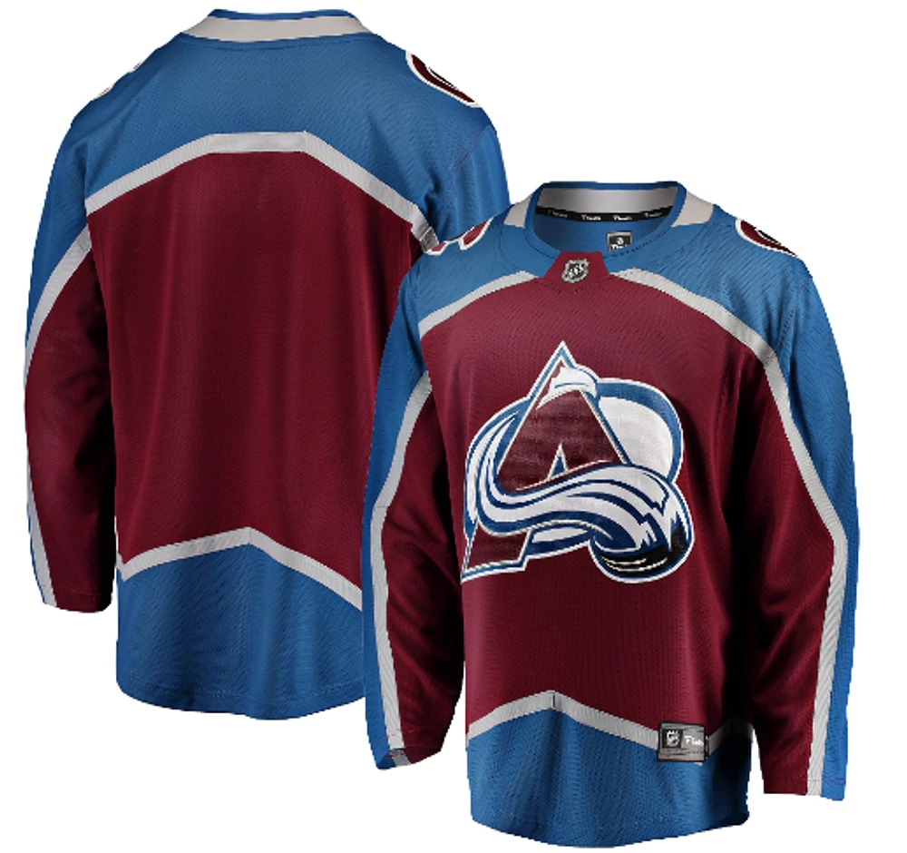 NHL Blank Replica Breakaway Jersey Home Avalanche