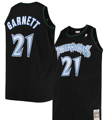 NBA Hardwood Classics Player 1997-98 Swingman Jersey Kevin Garnett Timberwolves (Black)