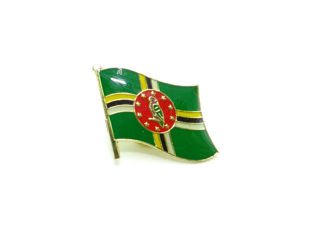 Country Lapel Pin Flag Dominica