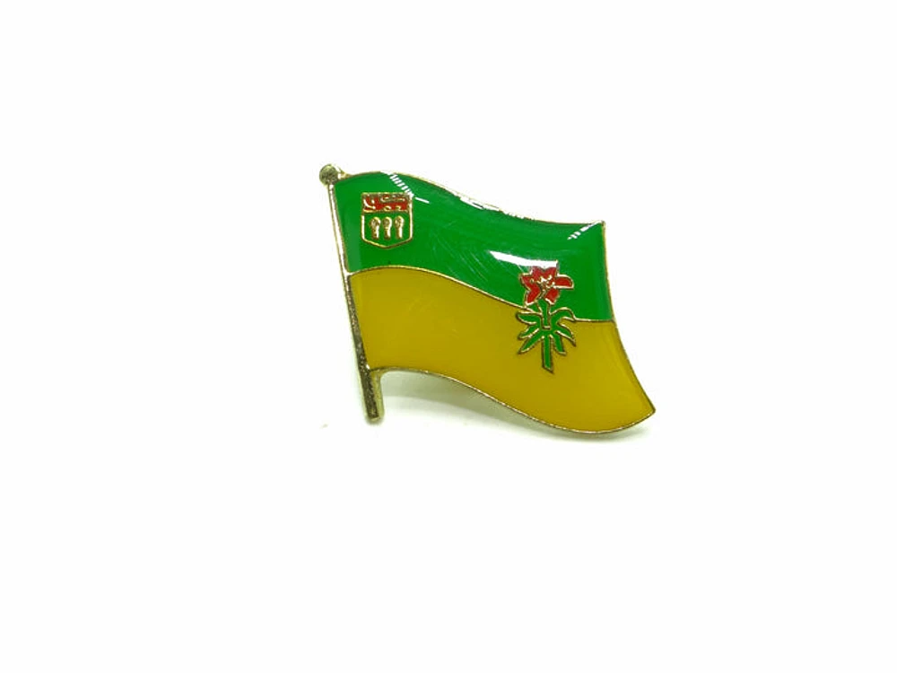 Provincial Lapel Pin Flag Saskatchewan