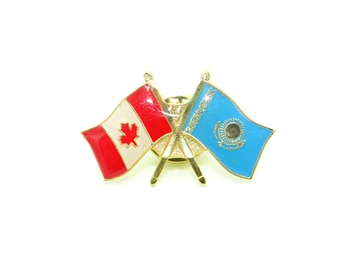 Country Lapel Pin Friendship Kazakhstan