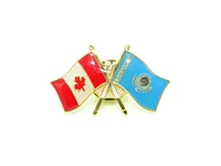 Country Lapel Pin Friendship Kazakhstan
