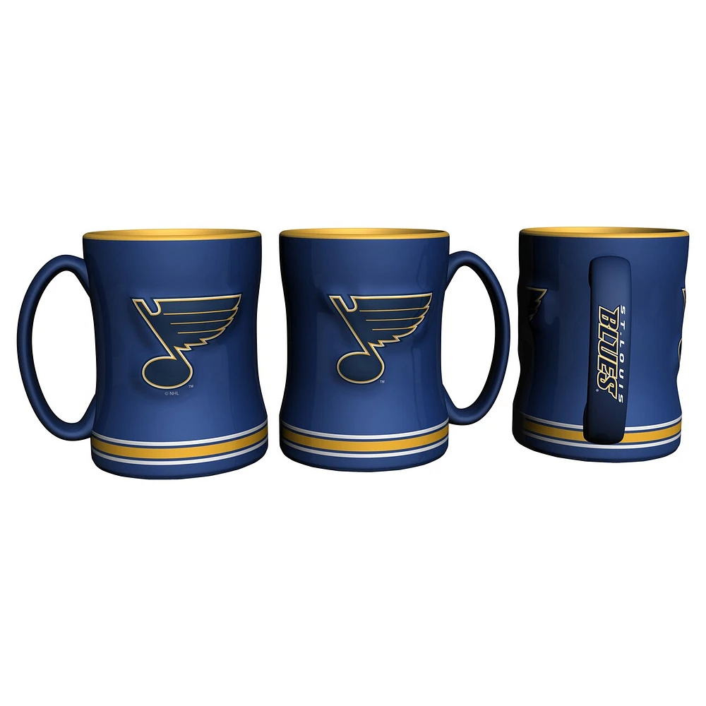 NHL Coffee Mug Sculpted Relief Blues