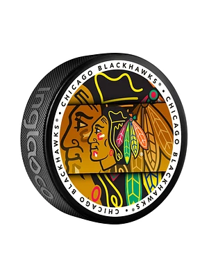 NHL Puck Souvenir Collector Medallion Blackhawks