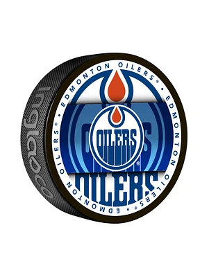 NHL Puck Souvenir Collector Medallion Oilers