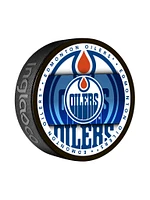 NHL Puck Souvenir Collector Medallion Oilers
