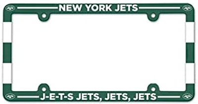 NFL License Plate Frame Plastic Jets