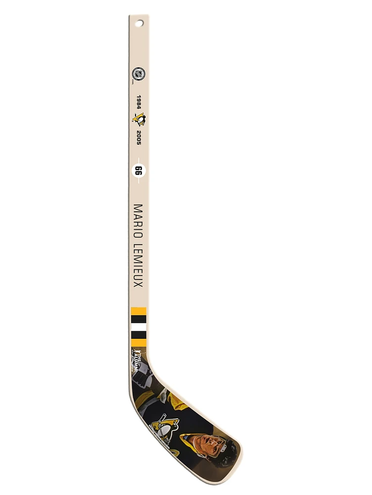 NHL Player Wood Mini Stick Alumni Series Mario Lemieux Penguins