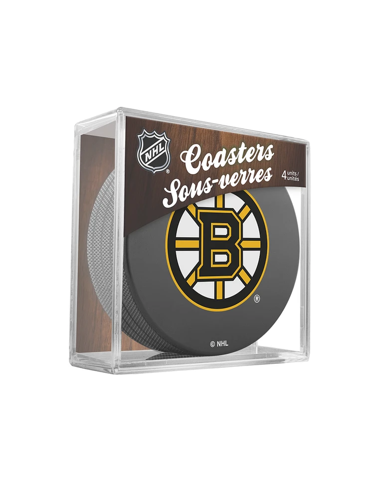 NHL Puck Coasters Bruins