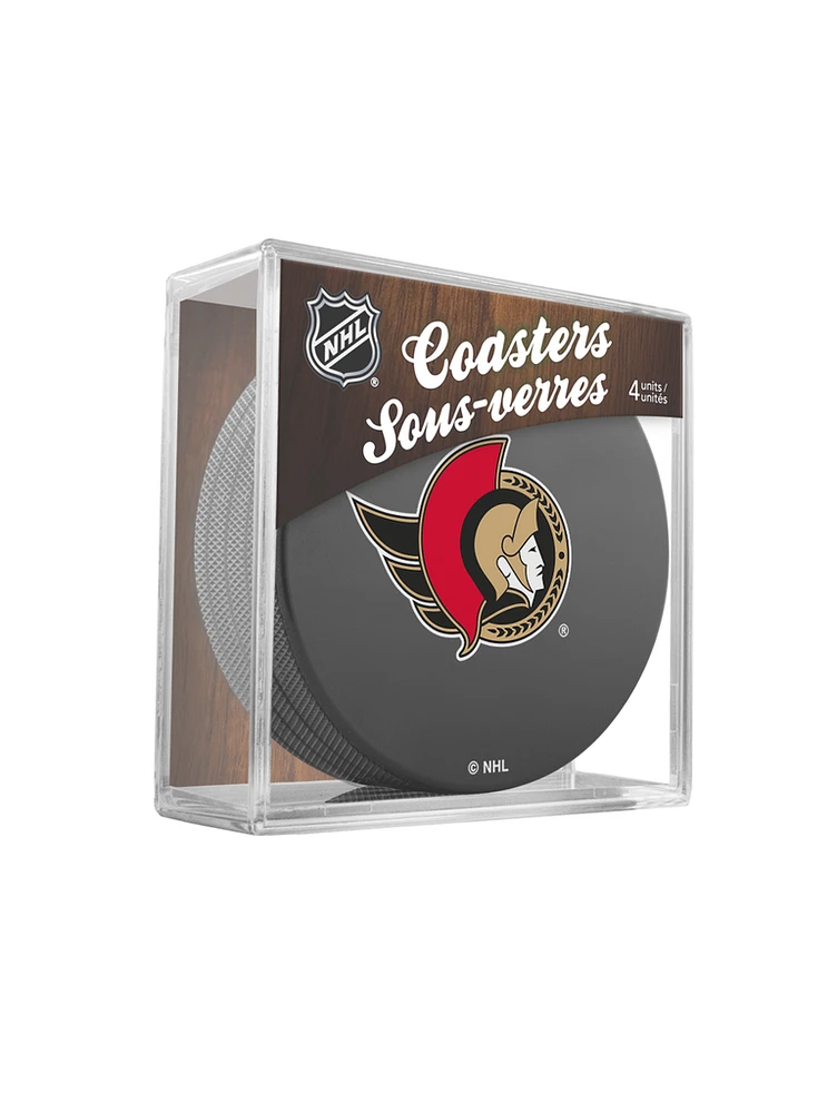 NHL Puck Coasters Senators