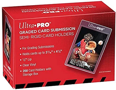 Ultra Pro Graded Card Submission Semi-Rigid Card Holders 200 Pack