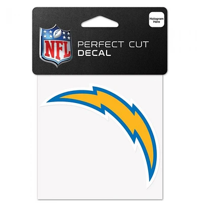 NFL Perfect Cut Decal 4x4 Chargers