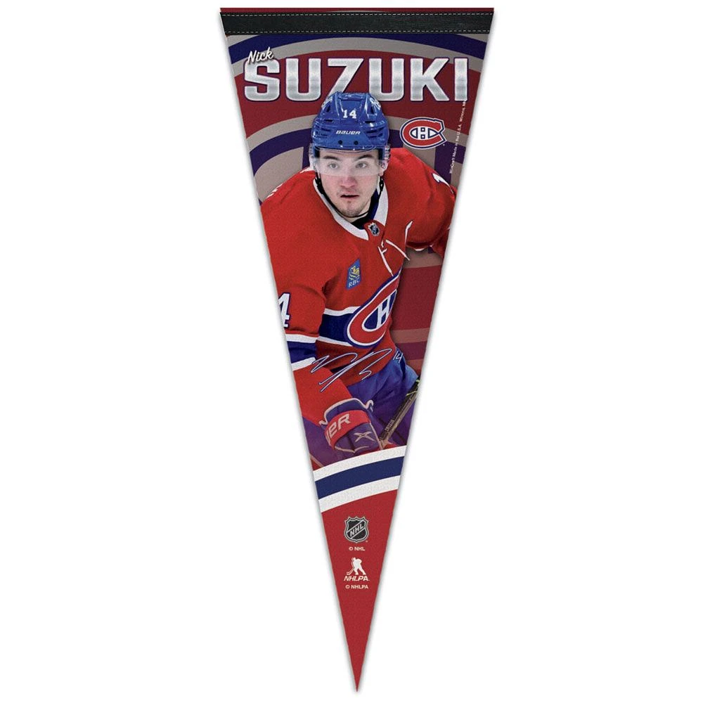 NHL Player Felt Pennant Nick Suzuki Canadiens