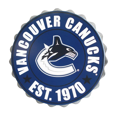 NHL Wall Logo Bottle Cap Canucks