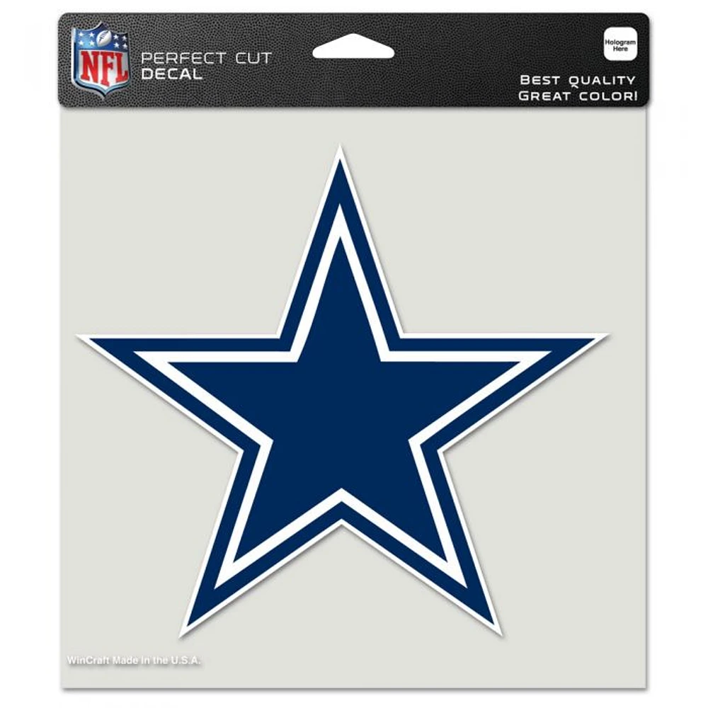 NFL Perfect Cut Decal 8x8 Cowboys