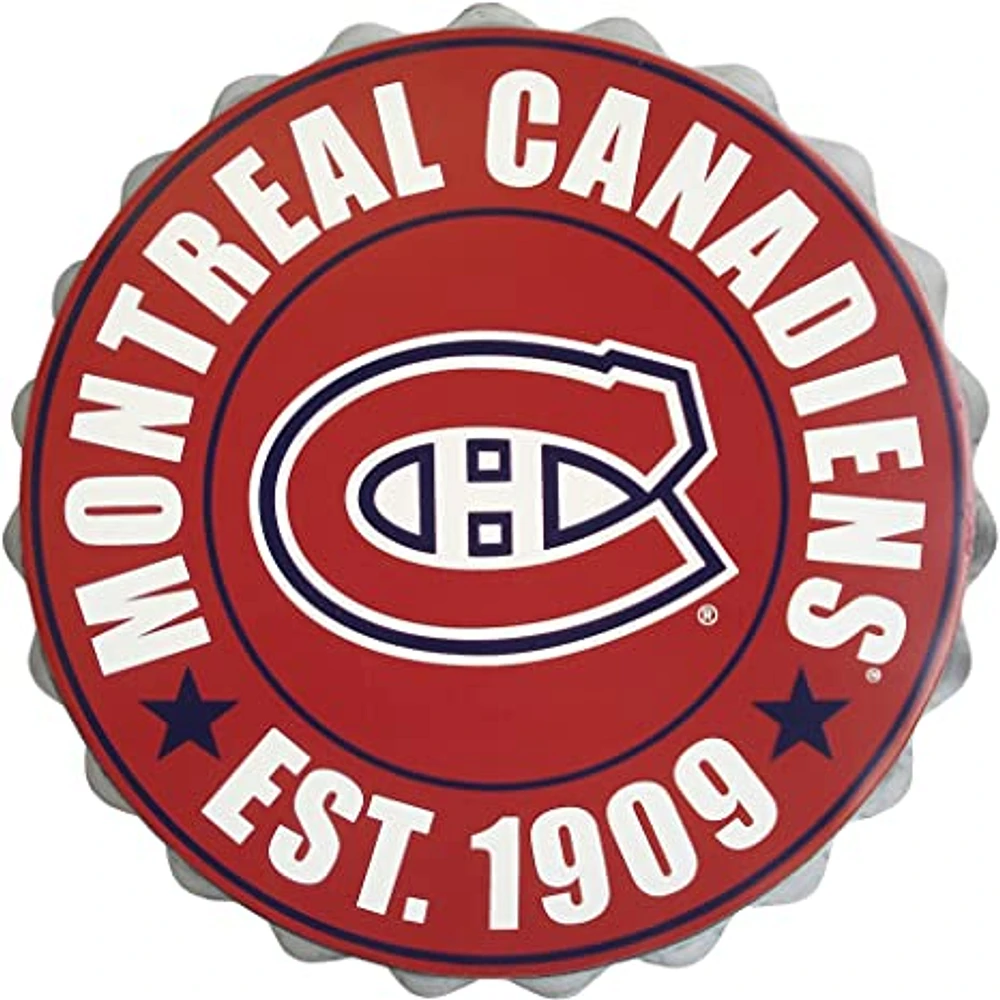 NHL Wall Logo Bottle Cap Canadiens