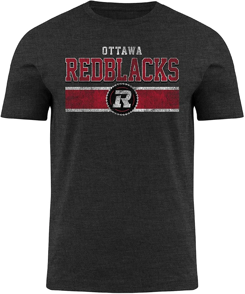 CFL T-Shirt Distressed Redblacks