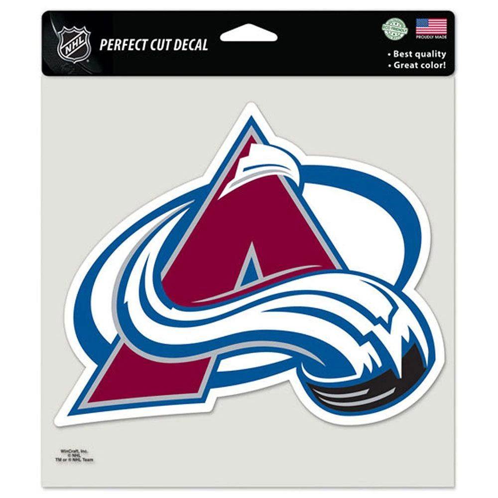 NHL Perfect Cut Decal 8x8 Avalanche