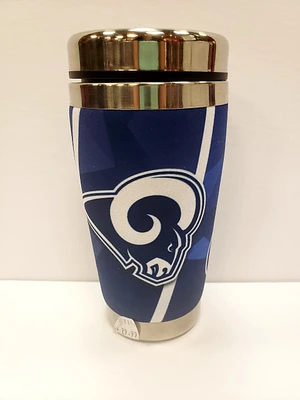 NFL Travel Mug Neoprene Geo Rams