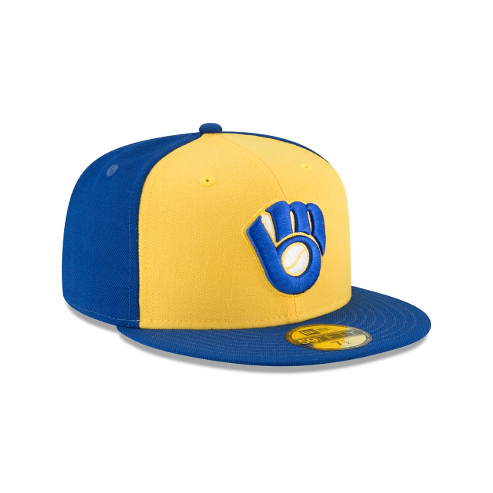 MLB Hat 5950 1978 Cooperstown Wool Brewers (Yellow and Blue)