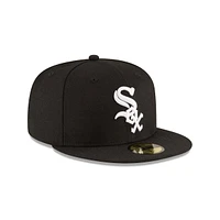 MLB Hat 5950 Cooperstown Wool World Series 2005 White Sox (Black)